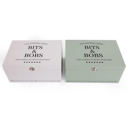 Wooden Bits & Bobs Storage Boxes, 30cm 