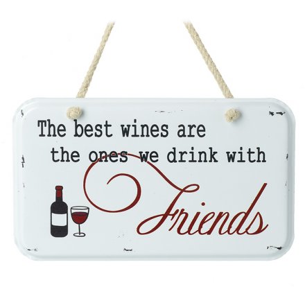 Drink With Friends Wine Sign