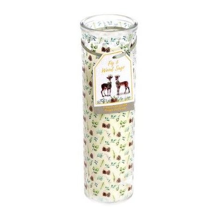 Fig And Wood Sage Candle Tube, 20cm 