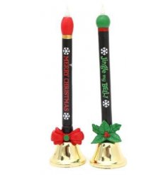 An assortment of funny and festive themed writing pens with added jingle bells on top 