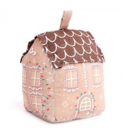Square Gingerbread House Doorstop, 20cm 