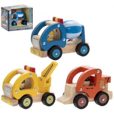 Retro Wooden Car Toys 