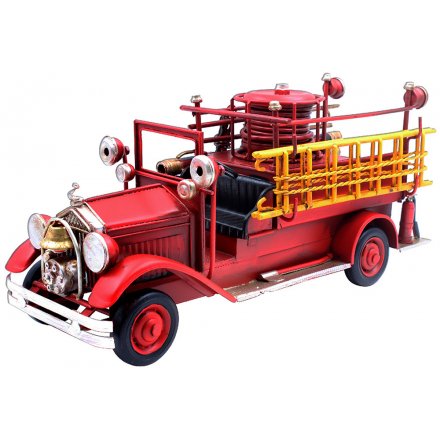 Vintage Red Fire Engine, 30cm