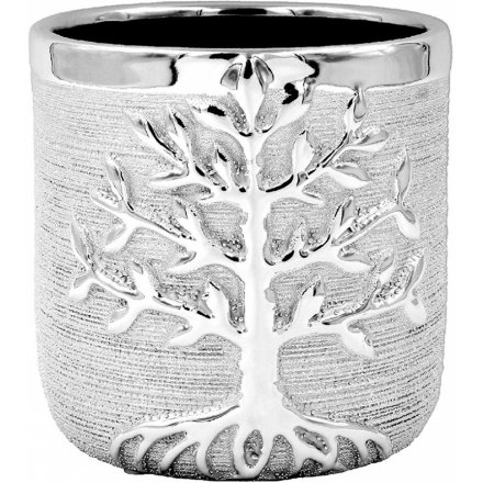 Silver Art Tree Of Life Planter, 14cm