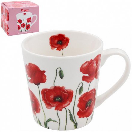 Poppy Print Mug With Giftbox 