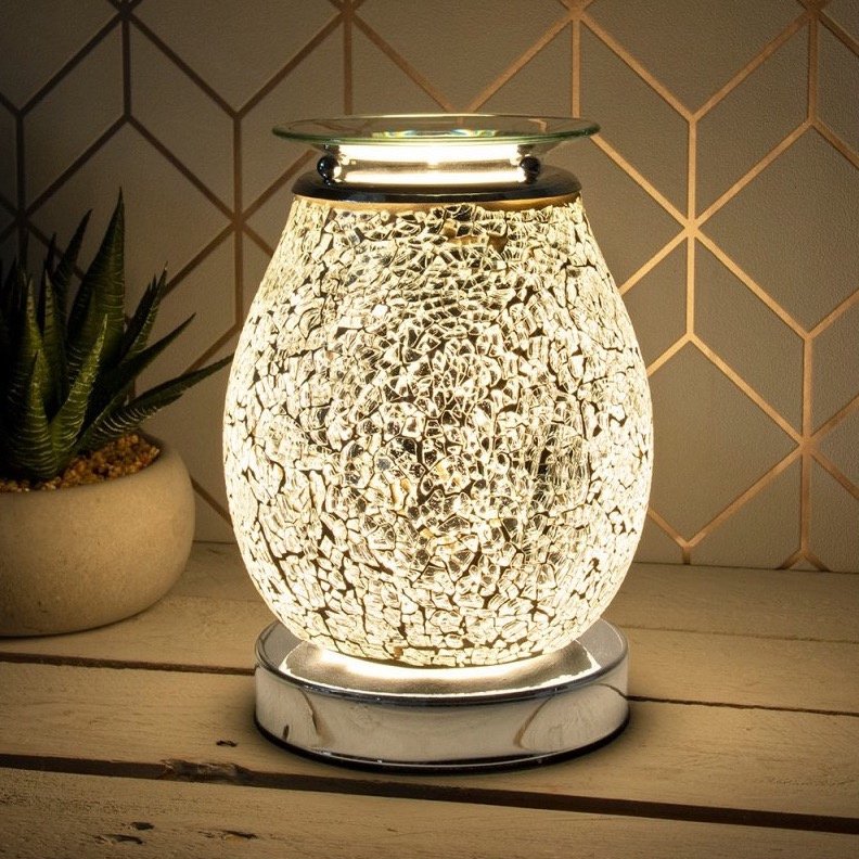 LP45319 / Silver Mosaic Desire Aroma Lamp | 49274 | Interior Decor ...