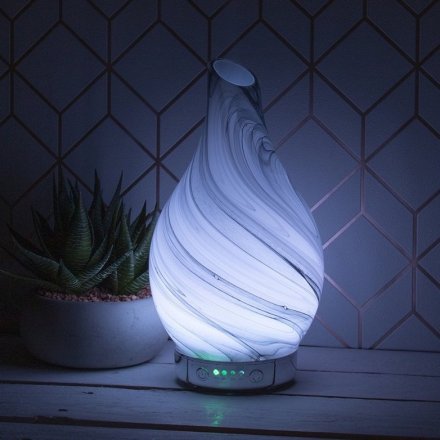 this Humidifier also features a calming colour changing LED fitting inside 