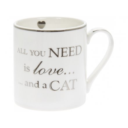 Love And A Cat Fine China Mug 