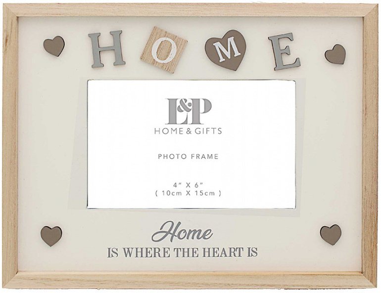 LP45466 / Home Is Where The Heart Is Frame, 4x6" 49359 Homeware