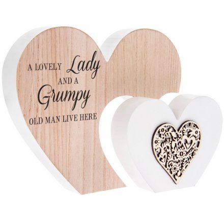'A Lovely Lady' Natural Toned Heart Plaque