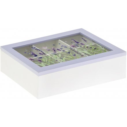 Purple Lavender Tea Box 