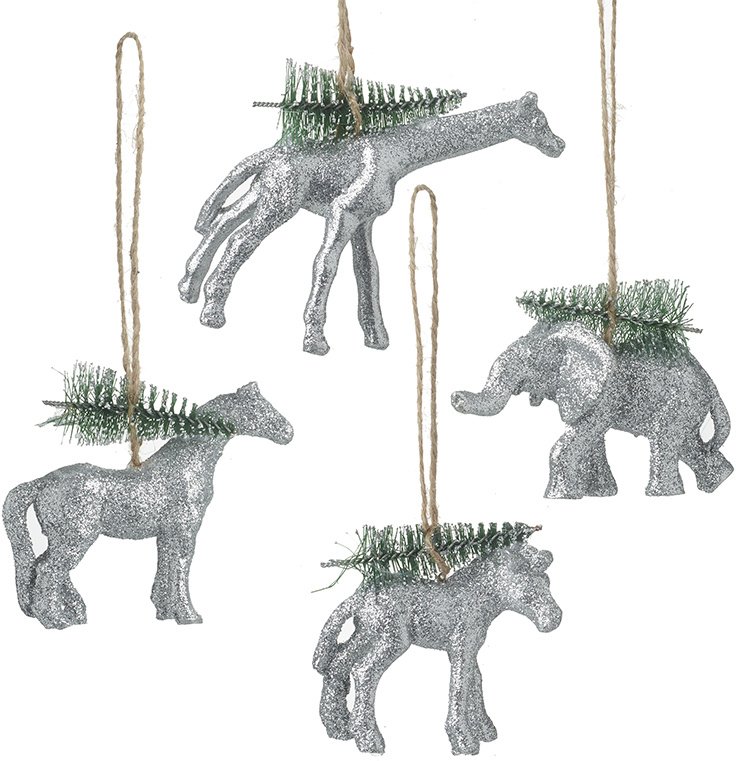 CODD535 / Hanging Safari Animal Decorations 49477 Christmas / Hanging Decorations Rosefields