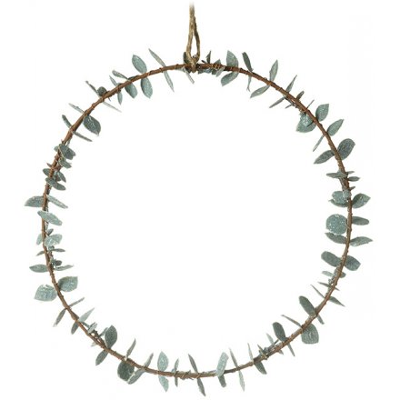 Simplistic Round Eucalyptus Wreath, 29cm 