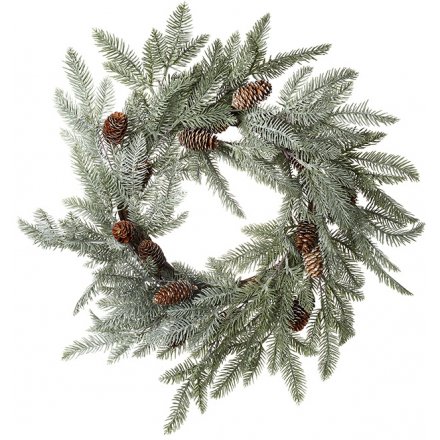 Pinecone And Fir Branch Wreath, 50cm 