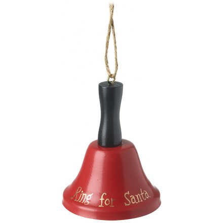 Ring For Santa Red Bell, 8.5cm 