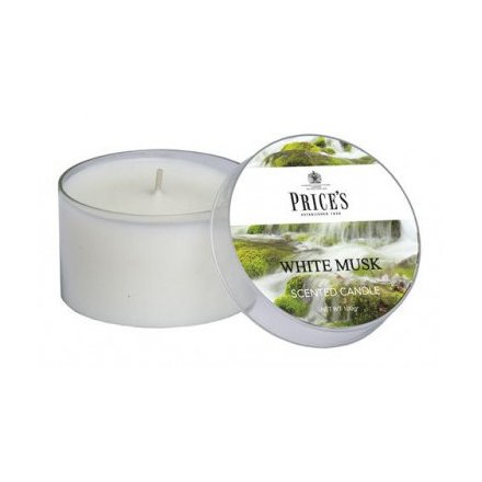 Prices White Musk Candle Tin 