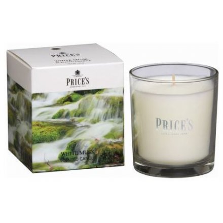 Prices Scented Boxed Candle Jar - White Musk 