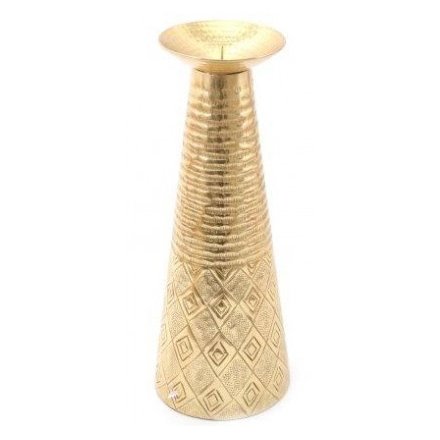 Detail Gold Candle Stick, 35cm  