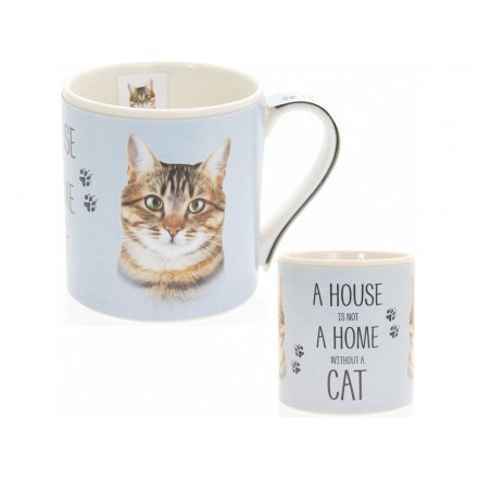 Home Without A Tabby Cat China Mug