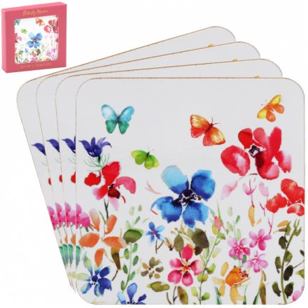Colourful Meadow Set of Coasters 