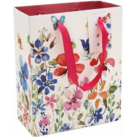 Colourful Meadow Gift Bag, Large