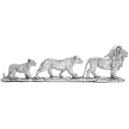 Silver Art Lions Trail Ornament, 64cm 