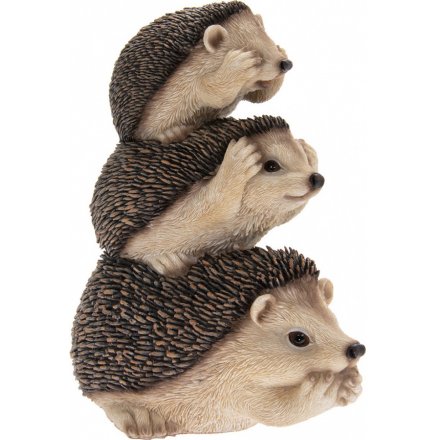 Stack of Hedgehogs Garden Ornament 