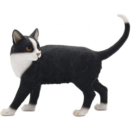 Black and White Cat Figure 