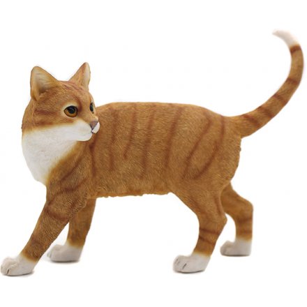 Ginger Tabby Cat Figure 