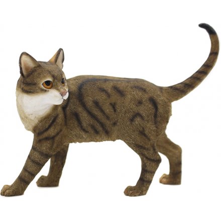 Brown Tabby Cat Figure 