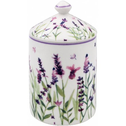Purple Lavender Candle Jar 