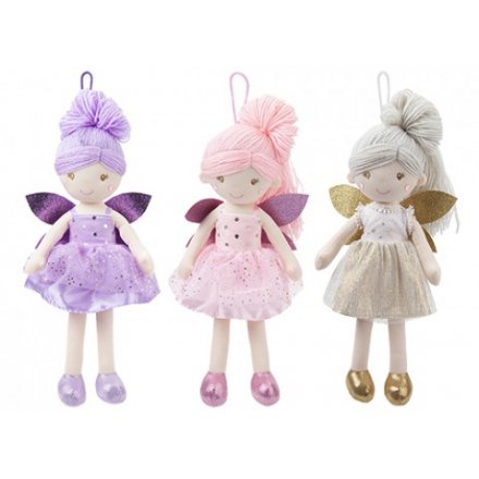 Assorted Plush Fairy Dolls, 38cm 