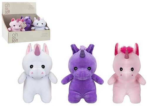 456028 / Assorted Snuggly Soft Unicorns, 18cm | 50098 | Kids / Soft ...