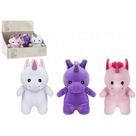 Oh So Soft Unicorn Toys, 18cm 