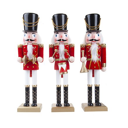 Traditional Standing Band Nutcrackers, 15inch 