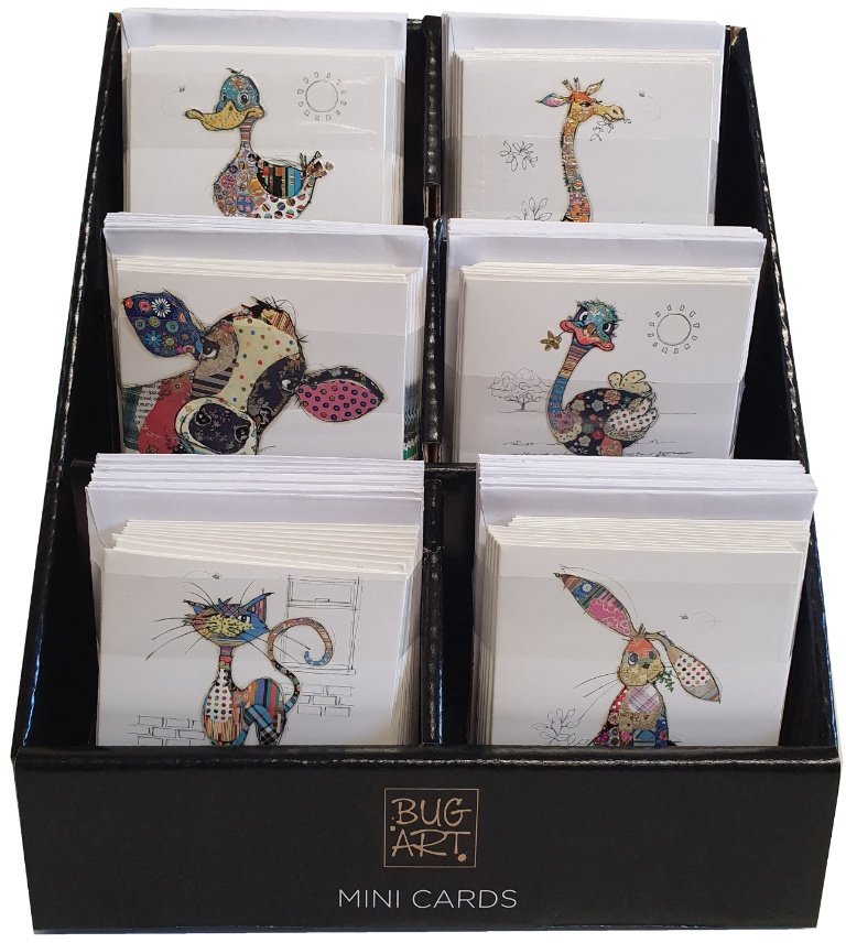 Mini Greetings Card Stand Bug Art 50177 Ranges / Greetings Cards