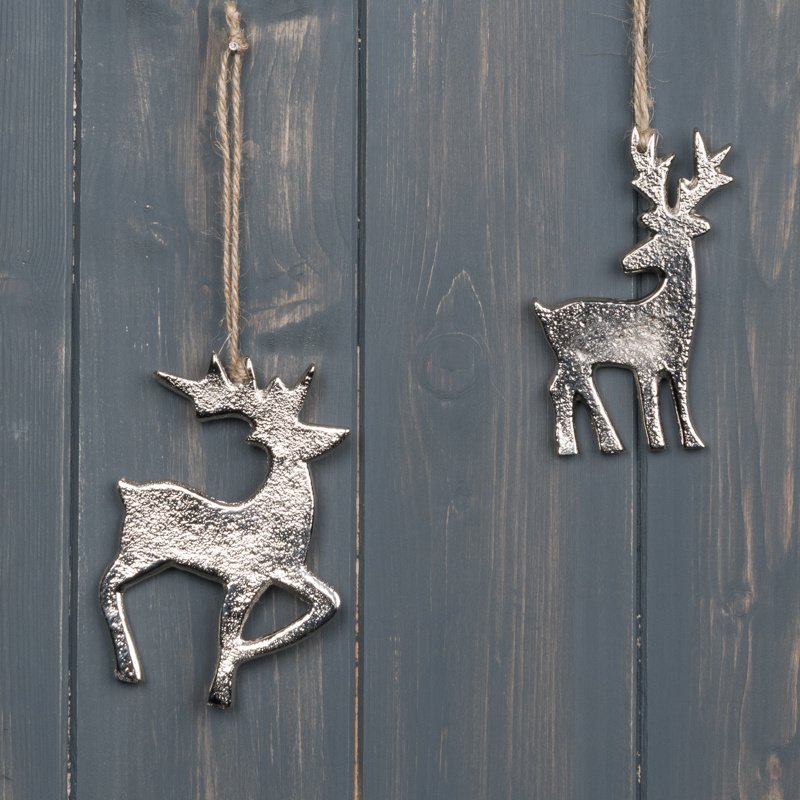 Hanging Metal Reindeer, 12cm 50341 Christmas / Hanging Decorations Gainsborough Giftware Ltd