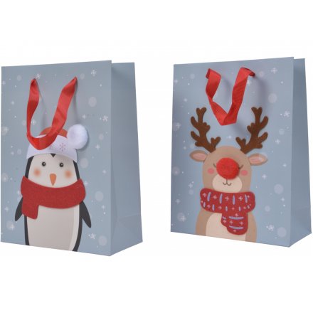 Assorted Christmas Character Gift Bags, 42cm 