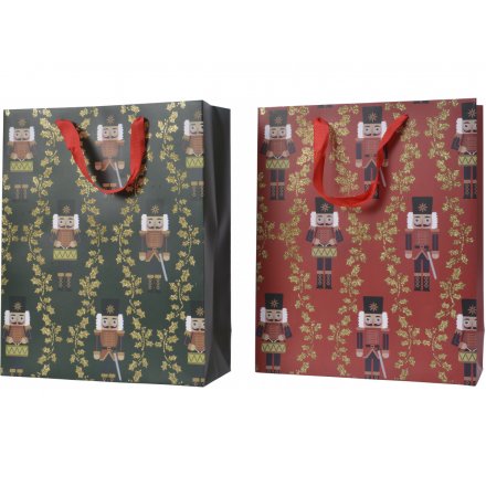Christmas Nutcracker Gift Bags, 32cm 