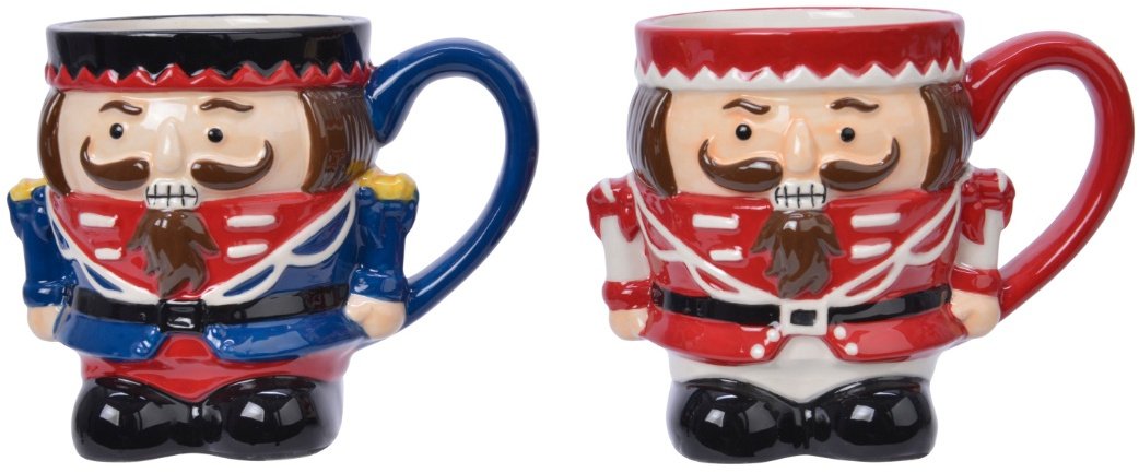 Festive Nutcracker Mugs, 13cm  50487  Christmas / Kitchen & Home  Gainsborough Giftware Ltd