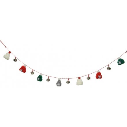 Knitted Hat Bell Garland, 92cm 