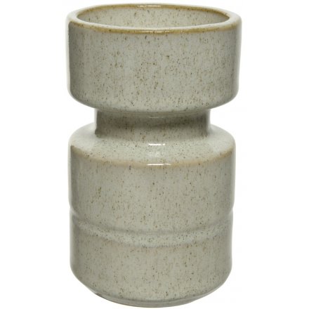 Stoneware Candle Holder, 13cm 