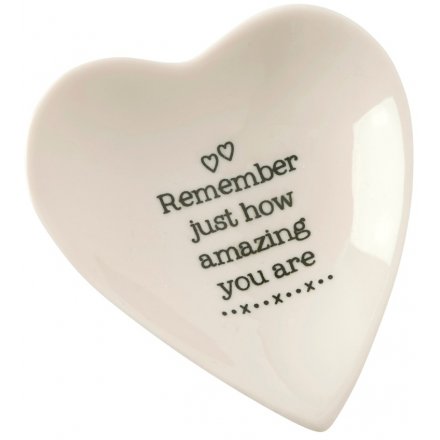 Just Remember Heart Dish, 10cm 