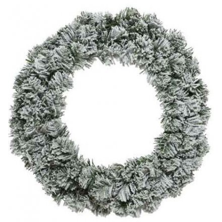 Snowy Imperial Wreath, 50cm 