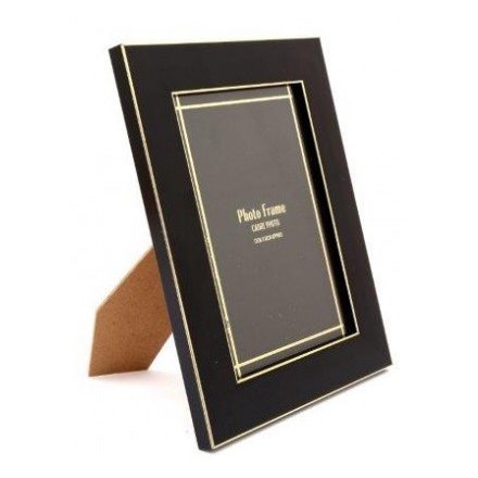 Black and Gold Photo Frame, 5x7inch 