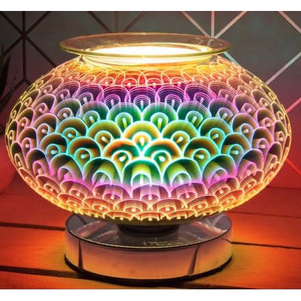 Round Orb Lamp and Oil Burner 