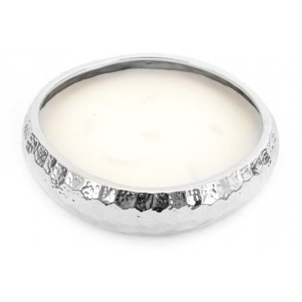 Silver 7 Wick Candle, 20cm