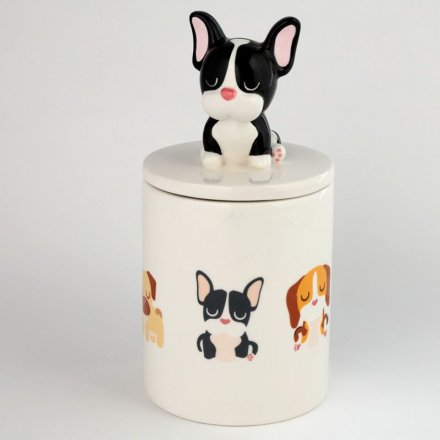 Dog Squad French Bulldog Ceramic Jar