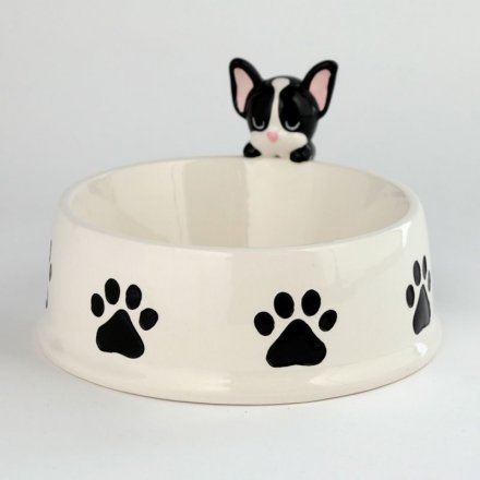 Dog Squad French Bulldog Ceramic Bowl 
