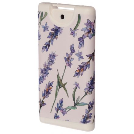 Protect yourself from bacteria with this cleansing, spray hand sanitiser in an attractive lavender design.